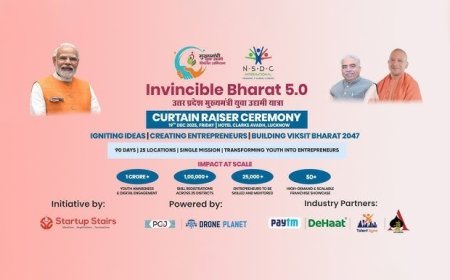 Lucknow : लखनऊ से शुरू होगी ‘इनविंसिबल भारत 5.0 – उत्तर प्रदेश मुख्यमंत्री युवा उद्यमी यात्रा’
