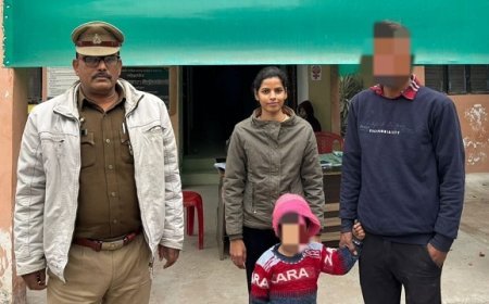 Hardoi: संडीला पुलिस ने ऑपरेशन स्माइल में खोए बच्चे को परिवार से मिलाया।