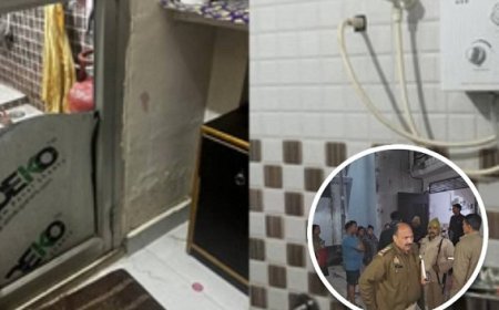 पीलीभीत में गैस गीजर से दम घुटने से सरकारी कर्मचारी और पत्नी की दर्दनाक मौत, पुलिस ने बाथरूम का दरवाजा तोड़कर निकाले शव। 