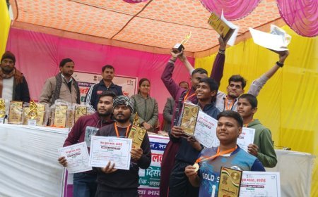 Hardoi : शाहाबाद में स्वस्थ राष्ट्र समृद्ध राष्ट्र थीम पर ब्लॉक क्लस्टर स्तरीय खेलकूद प्रतियोगिता हुई