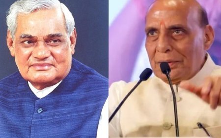 'दहेज में पूरा पाकिस्तान चाहिए', राजनाथ सिंह ने अटल बिहारी वाजपेयी की हाजिरजवाबी का सुनाया मजेदार किस्सा, अटल जयंती पर याद की पुरानी यादें। 