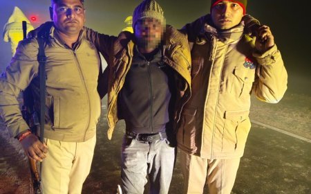 Hardoi : सांडी पुलिस ने टप्पेबाजी के आरोपी को मुठभेड़ में गिरफ्तार किया, अवैध हथियार और नकदी बरामद