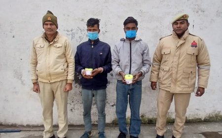 Saharanpur : गढ़ीपुख्ता पुलिस ने दो नशा तस्करों को गिरफ्तार किया, 185 ग्राम स्मैक बरामद