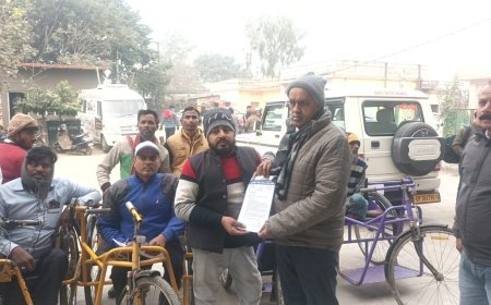 Sambhal : शीत ऋतु में जरूरतमंद दिव्यांगों को कंबल वितरण की मांग