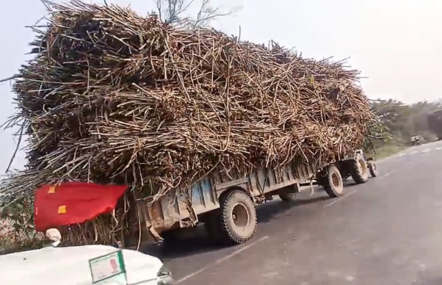 Sambhal : सड़कों पर मौत बनकर दौड़ रही गन्ने के ट्रैक्टर ट्रालियां