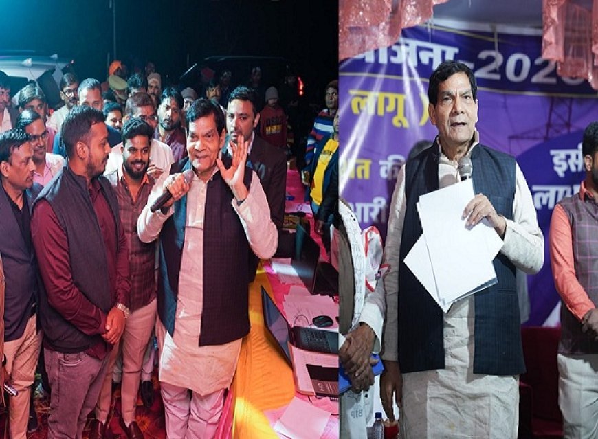 Lucknow: मऊ में बिजली बिल राहत योजना शिविर का ऊर्जा मंत्री ए.के. शर्मा ने किया निरीक्षण, 82 उपभोक्ताओं ने कराया पंजीकरण। 