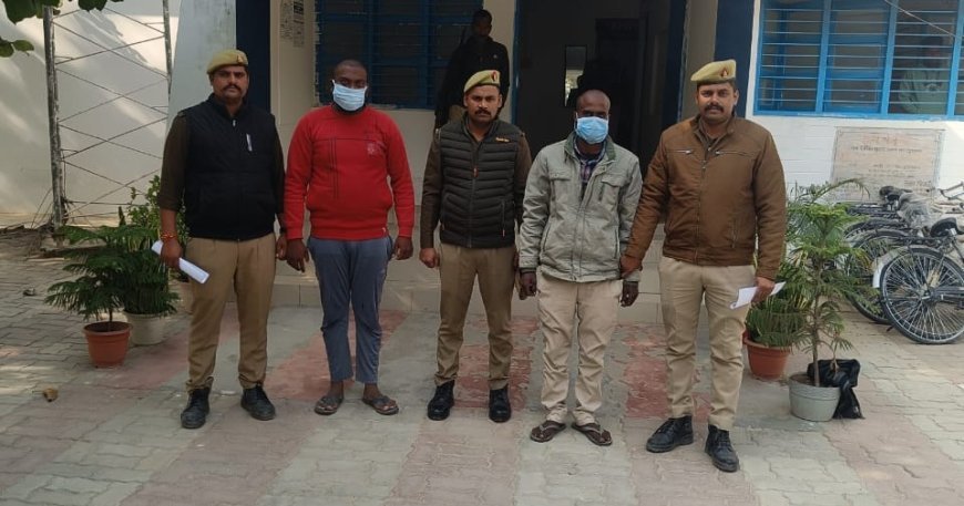 Hardoi : हरदोई के पचदेवरा थाने ने गैंगस्टर अभियुक्तों की गिरफ्तारी की