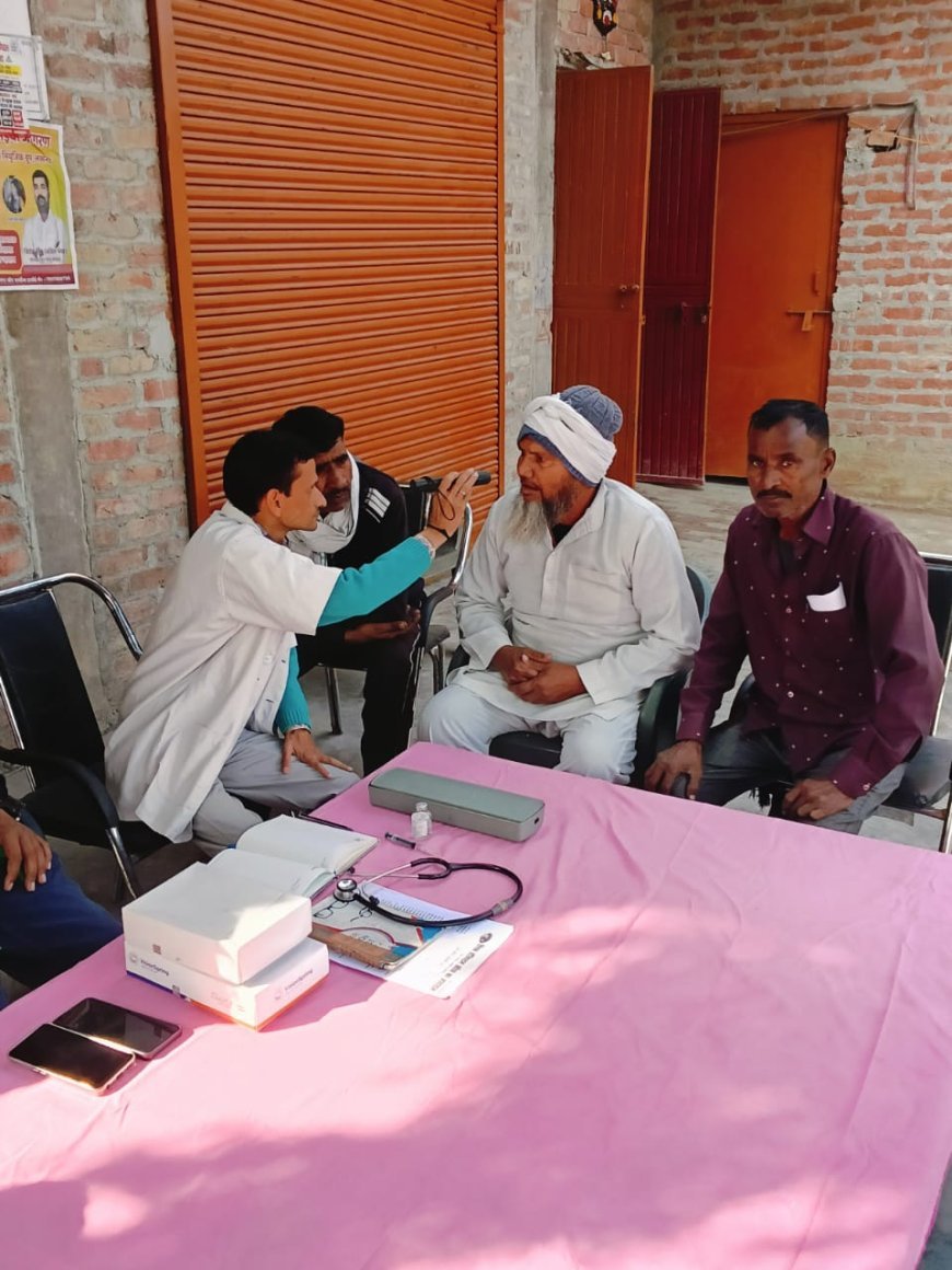 Hardoi : भारतीय किसान यूनियन भानू द्वारा नेत्र शिविर आयोजित, मोतियाबिंद जांच और मुफ्त सर्जरी से 50 से अधिक को लाभ मिला