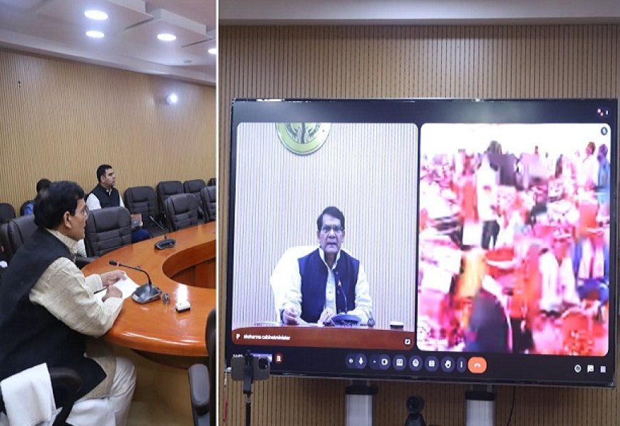 Lucknow: मुख्यमंत्री सामूहिक विवाह योजना में 308 दंपतियों का विवाह, ऊर्जा मंत्री एके शर्मा ने वर्चुअल रूप से दिया आशीर्वाद। 