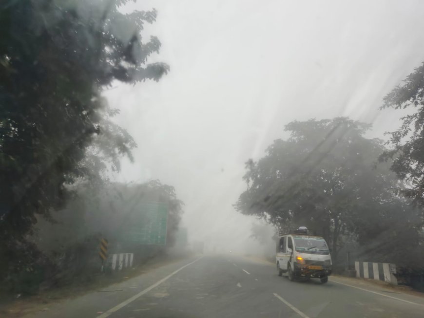 Pilibhit : पीलीभीत में छाया घना कोहरा और चली बर्फीली हवाएं ठिठुरन बढ़ी