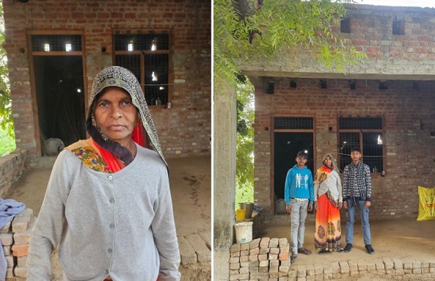 Firozabad: झुग्गी से पक्के मकान में पहुंची माया देवी, संकट में सहारा बनी योगी सरकार। 