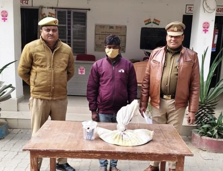 Hardoi : हरियावां पुलिस ने चोरी के सामान सहित आरोपी को गिरफ्तार किया