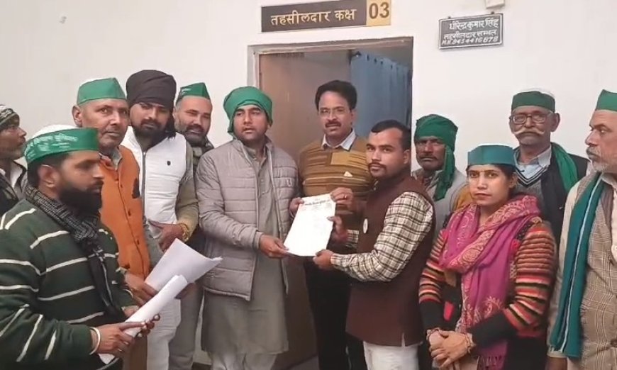 Sambhal: भारतीय किसान यूनियन टिकैत ने 9 सूत्रीय मांगों को लेकर सौंपा ज्ञापन, आंदोलन की चेतावनी। 