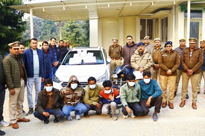 Hapur : हापुड़ में 85 लाख की हाईवे लूट का खुलासा, छह आरोपी गिरफ्तार, 62 लाख रुपये बरामद