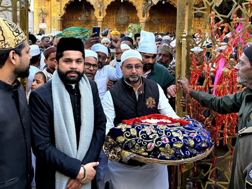 Lucknow: यूपी मंत्री दानिश आज़ाद अंसारी ने अजमेर दरगाह पर चढ़ाई चादर, देश में अमन-चैन की दुआ। 