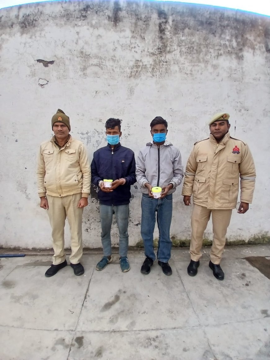 Saharanpur : गढ़ीपुख्ता पुलिस ने दो नशा तस्करों को गिरफ्तार किया, 185 ग्राम स्मैक बरामद