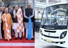 उत्तर प्रदेश में इलेक्ट्रिक मोबिलिटी की नई शुरुआत: योगी-राजनाथ ने उद्घाटित किया अशोक लेलैंड का EV संयंत्र।