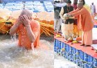 सीएम योगी ने किया ‘संगम स्नान’: प्रयागराज में चल रहे माघ मेले में पहुंच मुख्यमंत्री योगी आदित्यनाथ ने आध्यात्मिक कार्यक्रमों में की सहभागिता। 