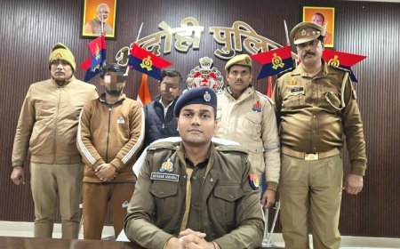 Bhadohi: भदोही पुलिस की बड़ी कार्रवाई - 96 करोड़ की फर्जी बिलिंग में 17 करोड़ GST फ्रॉड का पर्दाफाश, दो गिरफ्तार। 