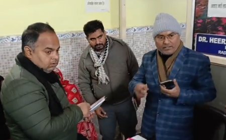 Sambhal : अवैध संचालन पर सिटी अल्ट्रासाउंड सेंटर सील, बिना डॉक्टर के हो रहा था जांच कार्य