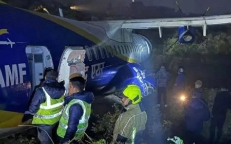 नेपाल में बड़ा विमान हादसा टला- बुद्ध एयर फ्लाइट U4 901 लैंडिंग पर रनवे से फिसली, सभी 55 लोग सुरक्षित।