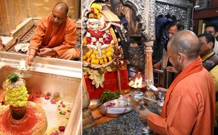 Varanasi: नए साल के तीसरे दिन वाराणसी पहुंचे मुख्यमंत्री योगी आदित्यनाथ, बाबा विश्वनाथ के दरबार में लगाई हाज़िरी, 'काशी कोतवाल' के दर पर भी झुकाया शीश।