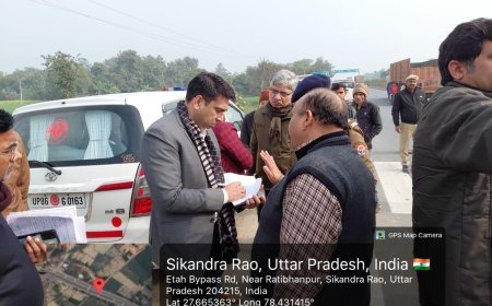 Hathras : हाथरस में ब्लैक स्पॉट पर हाई मास्ट लाइट लगाने के दिए निर्देश