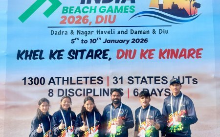 Uttrakhand : उत्तराखंड के 5 खिलाड़ी 'खेलो इंडिया बीच गेम्स 2026' में हिस्सा लेने पहुंचे
