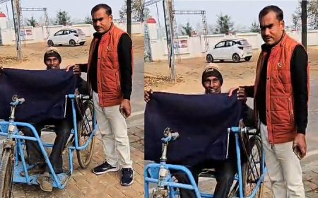 Sitapur : महमूदाबाद में कायांश हेल्थ केयर सेंटर पर निःशुल्क स्वास्थ्य शिविर और कंबल वितरण