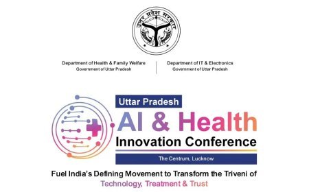 Lucknow : कर्टेन रेजर- यूपी एआई एंड हेल्थ इनोवेशन कॉन्फ्रेंस, एआई के प्रयोग से यूपी बनेगा हेल्थ व इनोवेश सेक्टर का पावरहाउस