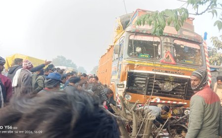 Pilibhit : अनियंत्रित ट्रक ने गोलगप्पे खा रहे लोगों को रौंदा, एक की मौत, साथ गम्भीर रूप से घायल