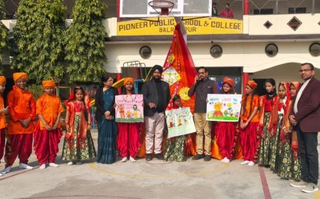 Balrampur : पायनियर पब्लिक स्कूल में लोहड़ी और मकर संक्रांति परंपरागत तरीके से मनाई गई