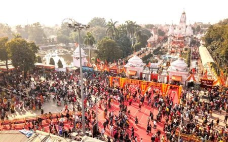 Gorakhpur : खिचड़ी महापर्व - गोरखनाथ मंदिर में उमड़ा आस्था का सैलाब, बाबा का खप्पर भरने को श्रद्धा की अंजुरी में आस्था की खिचड़ी लेकर उमड़े लाखों श्रद्धालु