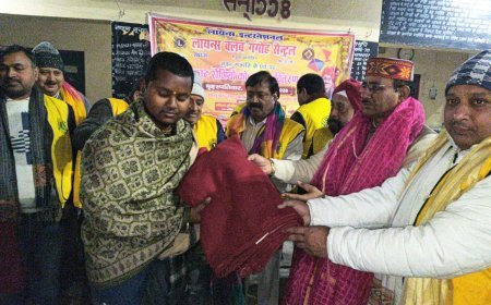 Saharanpur : लायंस क्लब गंगोह सेंट्रल ने गरीबों को बांटे गर्म कम्बल