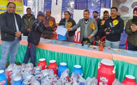 Bajpur : बाजपुर में विकास खंड स्तरीय पशु प्रदर्शनी, भैंस हीफर वर्ग में राहुल ने जीता प्रथम स्थान