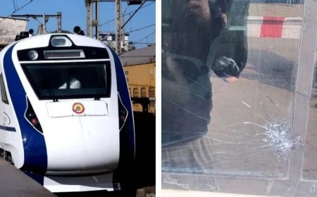 Deoband : देवबंद में वंदेभारत एक्सप्रेस पर पथराव, कोच का शीशा क्षतिग्रस्त