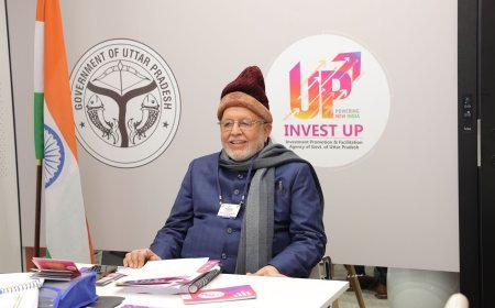 Lucknow : दावोस 2026 में यूपी ने रू.9,750 करोड़ के करार (MoU) किए, स्वच्छ ऊर्जा, एआई और रक्षा क्षेत्र को मिली नई रफ्तार