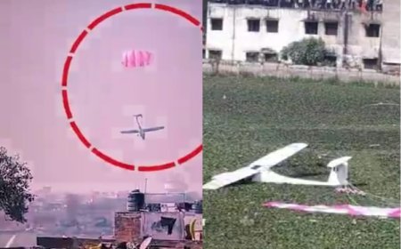 Prayagraj : प्रयागराज में वायुसेना का ट्रेनिंग विमान तालाब में गिरा, दोनों पायलट सुरक्षित