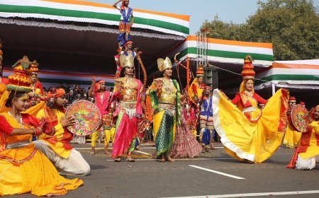Lucknow: गणतंत्र दिवस पर पहली बार नौ राज्यों के कलाकारों ने दी सांस्कृतिक प्रस्तुतियां। 