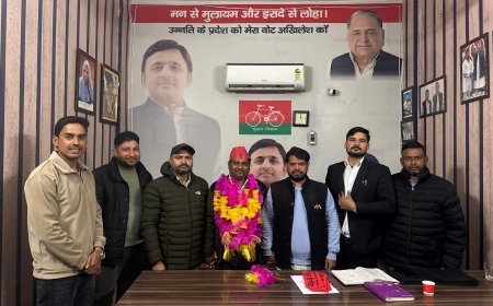 Bajpur : बाजपुर में बसपा छोड़ योगेश कुमार समाजवादी पार्टी में शामिल