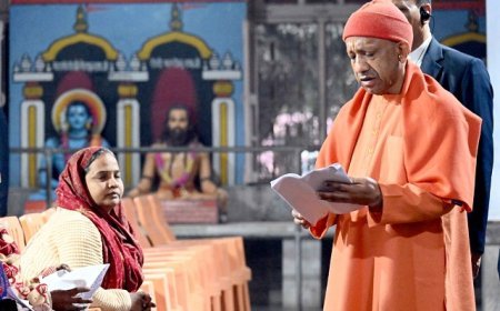 Gorakhpur: योगी का सख्त ऐलान- भूमाफिया और दबंगों को अब बख्शा नहीं जाएगा। 