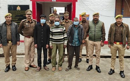 Hardoi : थाना मल्लावां पुलिस ने तीन इनामी गिरोहबंद अपराधियों को किया गिरफ्तार