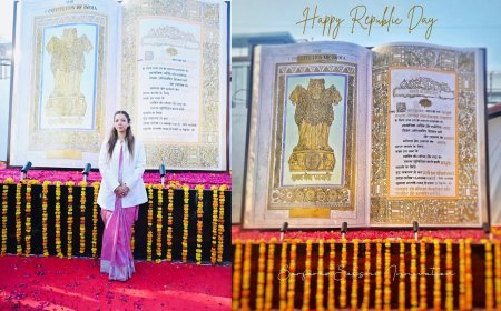 Lucknow : खेल खेल में बच्चे समझेंगे संविधान, देश के लिए मिसाल - कचरे को रिसाइकिल कर बनाया अनोखा संविधान पार्क