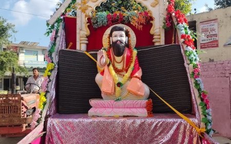 Deoband : संत शिरोमणि गुरु रविदास के 649वें जन्मोत्सव पर निकाली गई शोभायात्रा