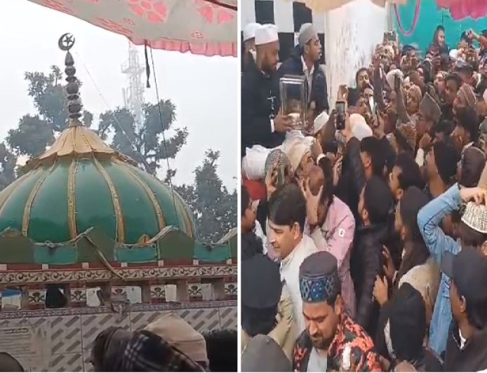 Sambhal: 27 रजब पर कदम रसूल की मजार पर उमड़ा अकीदतमंदों का सैलाब, मूऐ मुबारक की जियारत में शामिल हुए हजारों लोग। 