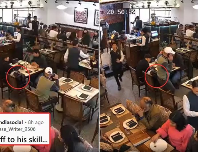 दिल्ली के साकेत रेस्टोरेंट में आंखों के सामने हुई चालाक चोरी, तीन दोस्तों का बैग चुराया, CCTV में कैद हुआ पूरा घटनाक्रम