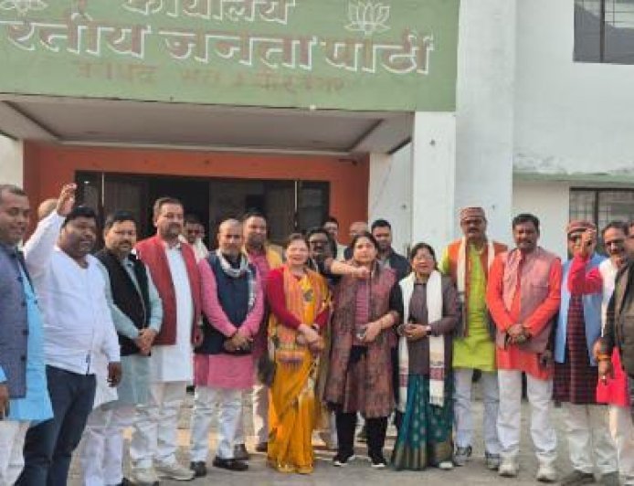 Sant Kabir Nagar : संत कबीर नगर में नितिन नबीन के भाजपा राष्ट्रीय अध्यक्ष बनने पर जश्न, कार्यकर्ताओं में जोश