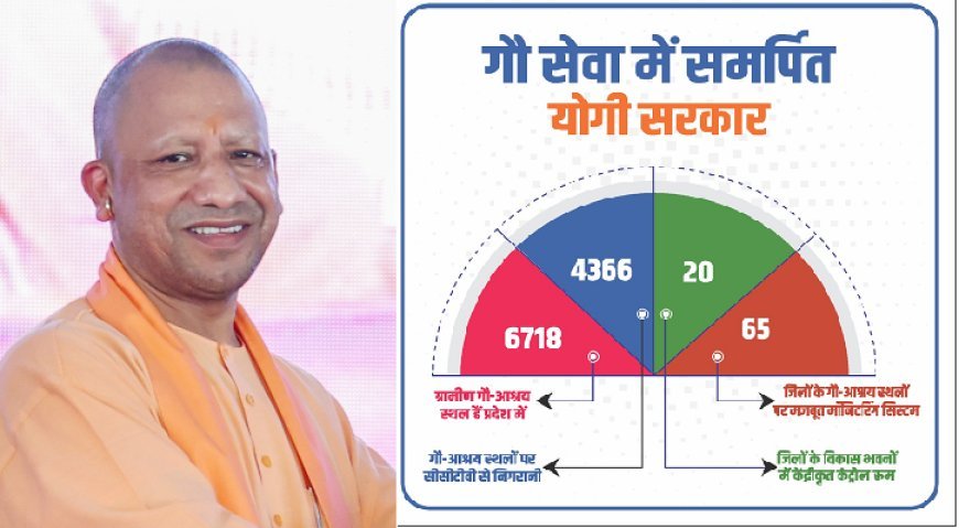 Lucknow: गौसेवा में समर्पित योगी सरकार, प्रदेश के 4366 गौ-आश्रय स्थलों पर सुदृढ़ निगरानी। 