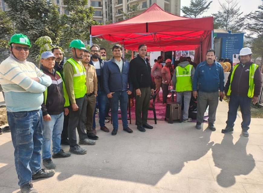 Lucknow: निर्माण श्रमिकों के लिए मोबाइल हेल्थ यूनिट से निःशुल्क स्वास्थ्य परीक्षण कार्यक्रम संचालित। 