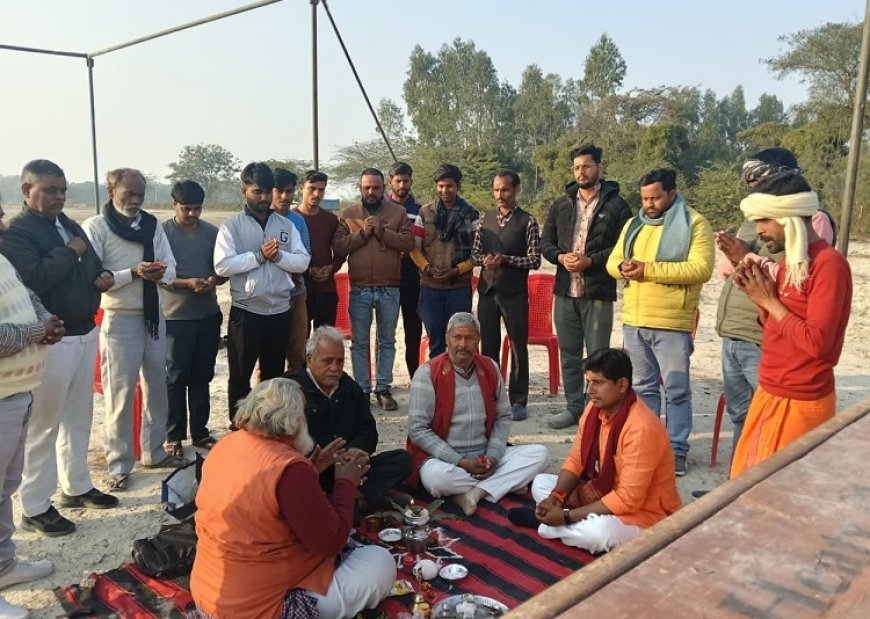 Hardoi: सेमरी में होने वाले विराट हिंदू सम्मेलन से पूर्व भूमि पूजन, कल होगा भव्य आयोजन।